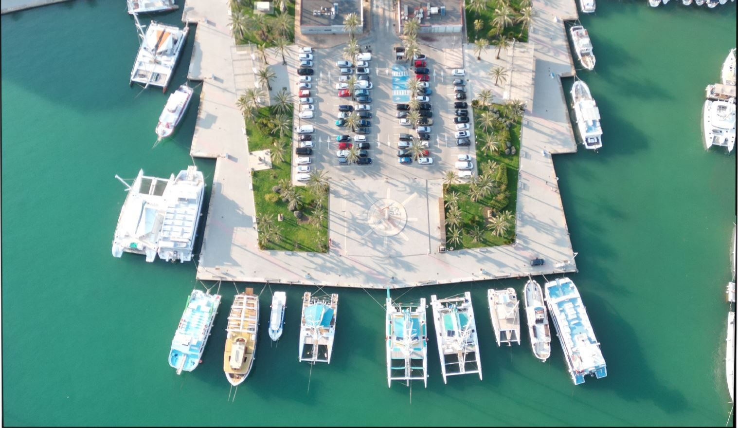 Einstiegspunkt von Magic Catamarans auf Palma de Mallorca