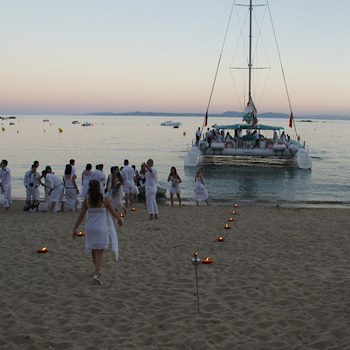 Celebrate your private event aboard Magic Catamarans!