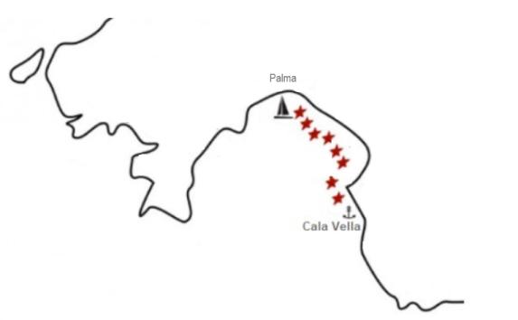 mapa ruta palma sea tapas