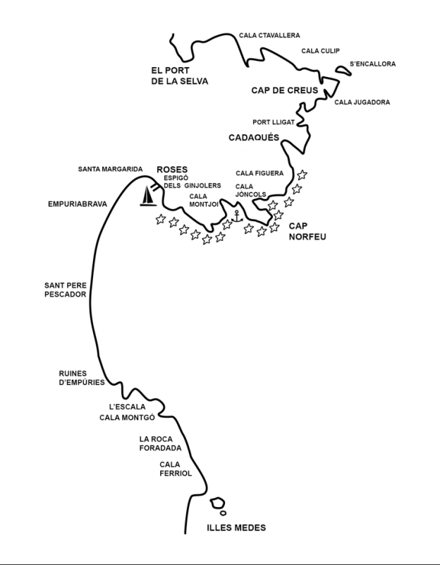 mapa-ruta-roses-cadaques-excursiones-magic-catamarans