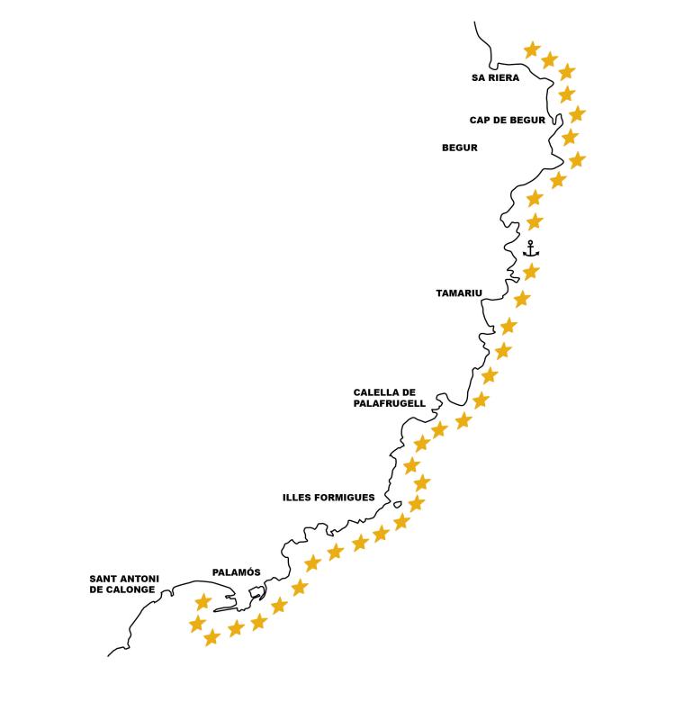 mapa ruta begur